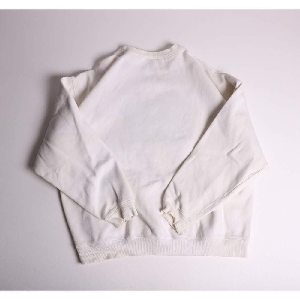 Vintage Warner Bros Looney Tunes Embroidered White Sweatshirt Mens Medium 90s - Picture 4 of 7